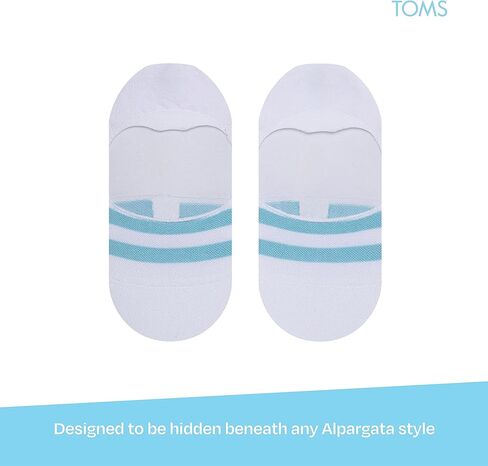 TOMS Ultimate No Show Socks, Non-Slip, Low Cut, Invisible, Single Pair in Saudi Arabia
