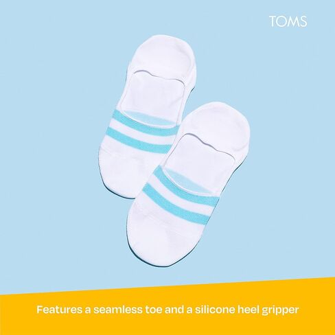 TOMS Ultimate No Show Socks, Non-Slip, Low Cut, Invisible, Single Pair in Saudi Arabia
