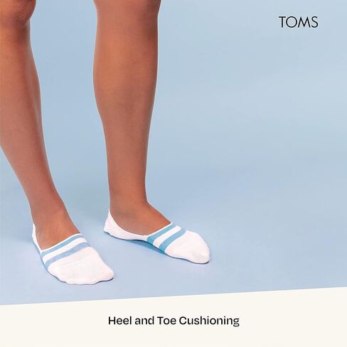 TOMS Ultimate No Show Socks, Non-Slip, Low Cut, Invisible, Single Pair in Saudi Arabia