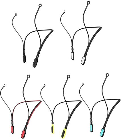 HALLEAST 5 Pack Earplugs Cord, Anti-Lost Earplug Lanyard Neckband, Safety Connector Strap, Black in Saudi Arabia