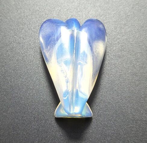 Mina Heal Set of 3 Pocket Guardian Angel Figurines Made of Rose Quartz Gemstone Crystal in Kuwait