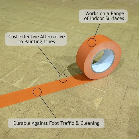 Indoor Pickleball Court Marking Tape, The Complete Pickleball Court Marking Kit - 2'' x 230FT, Pickleball Court Tape with Instructions Included for Fast Court Marking in Saudi Arabia