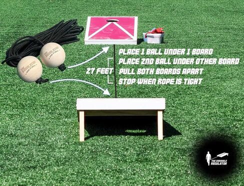 Cornhole Quik-Toss | Cornhole Game Measuring Device | Accessories for Corn Hole Boards (Regulation 27-Foot Distance) in Saudi Arabia