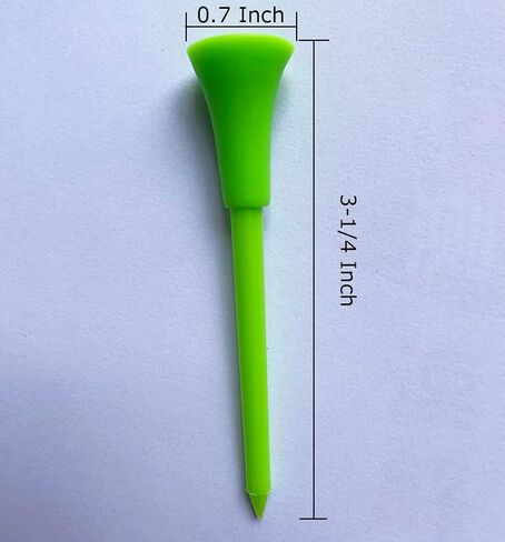 Medeer Golf Tees Pack of 100, Golfing Tees Size 3-1/4 inch,Tall Golf Tees Bulk Reduce Side Spin and Friction, Durable Plastic Golf Tees Unbreakable Long Tall Golf Tees Assorted Colors, 3.25" in Saudi Arabia