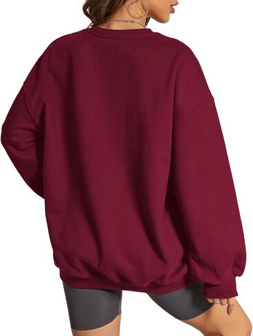 Cloud Oversized Sweatshirt For Women Crewneck Pullover 2024 Fall Fashion Clothes Crew Neck Hoodies Sweaters in Kuwait