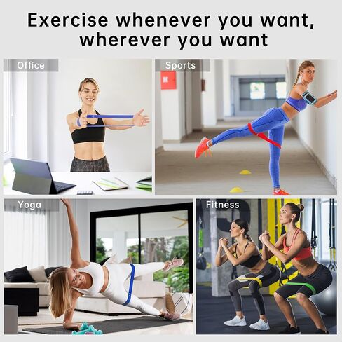 أربطة مقاومة، أربطة تمرين، مجموعة أربطة مقاومة طويلة للتمرين، 5 مجموعات من أربطة التمدد لليوجا، تدريب القوة in Kuwait