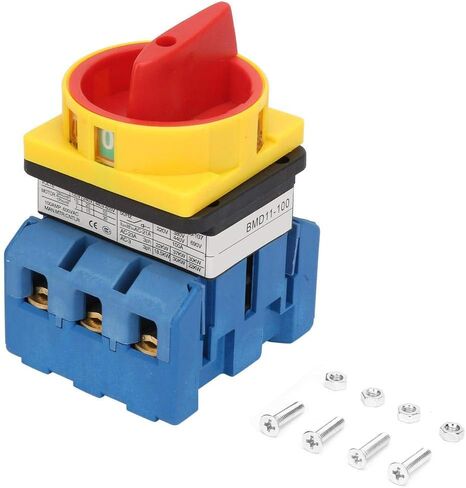 Rotary Cam Changeover Switch 80A/100A 3-Pole 2-Position Rotary Cam On-Off Power Switch Universal Load Circuit Breaker Switch in Saudi Arabia