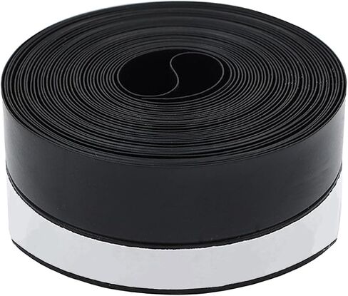 Door Weather Stripping, Door Seal Strip, 32.8 Feet X 1Inch Door Strip Bottom, Window Windproof Sticker, Silicone Sealing Tape for Doors, Windows, Shower, Glass Gaps (Black, 32.8 Feet X 1Inch) in Saudi Arabia