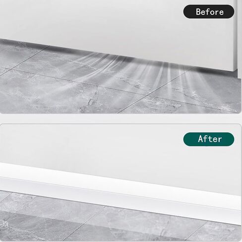 Door Weather Stripping, Door Seal Strip, 32.8 Feet X 1Inch Door Strip Bottom, Window Windproof Sticker, Silicone Sealing Tape for Doors, Windows, Shower, Glass Gaps (Black, 32.8 Feet X 1Inch) in Saudi Arabia