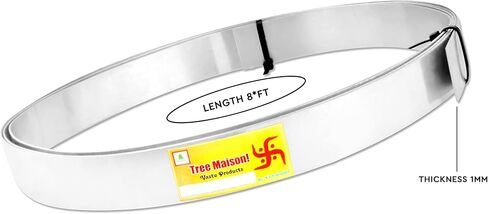 Aluminium 1 MM Strip | 8feet | Width- 1inch | vastu Remedy | Toilet Correction | Strip Remedy | Main Door Entrance | Zone Balancing | MahaVastu Product | Big Strip in Saudi Arabia