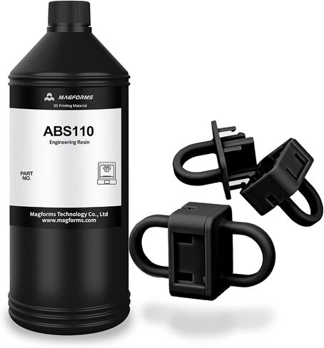 Ultra Tough ABS-Like 3D Printer Resin ABS110, Upgraded Toughness and Strength, High Precision and Non-Brittle, Liquid Photopolymer Resin for LCD DLP 3D Printing (Black, 1kg) in Saudi Arabia