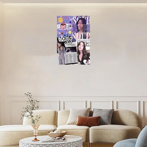GORVIC Olivia Poster Rodrigo Posters Canvas Poster Room Aesthetic Decoration Wall Art Home Holiday Gift Unframe-style-9 12x18inch(30x45cm) in Saudi Arabia