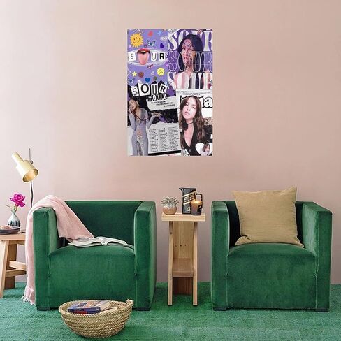 GORVIC Olivia Poster Rodrigo Posters Canvas Poster Room Aesthetic Decoration Wall Art Home Holiday Gift Unframe-style-9 12x18inch(30x45cm) in Saudi Arabia