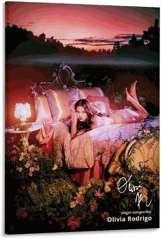 GORVIC Olivia Poster Rodrigo Posters Canvas Poster Room Aesthetic Decoration Wall Art Home Holiday Gift Unframe-style-9 12x18inch(30x45cm) in Saudi Arabia