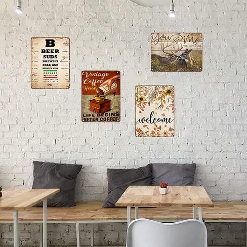 ديكور معدني لجدار الحمام المعرفة القنب معدن القصدير تسجيل خمر الديكور المرآب المنزل حديقة المقاهي المطبخ جدار العتيقة القصدير علامات 8x12 بوصة in Kuwait