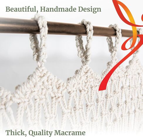 ستارة Macrame معلقة على الحائط مع ربطة عنق، مقسم غرفة بوهو مقاس 78 بوصة × 30 بوصة، لوحة فنية جدارية، ستارة باب/نافذة، أو غطاء خزانة للديكور في المنزل، أو غرفة النوم، أو المطبخ، أو خلفية الزفاف in Kuwait