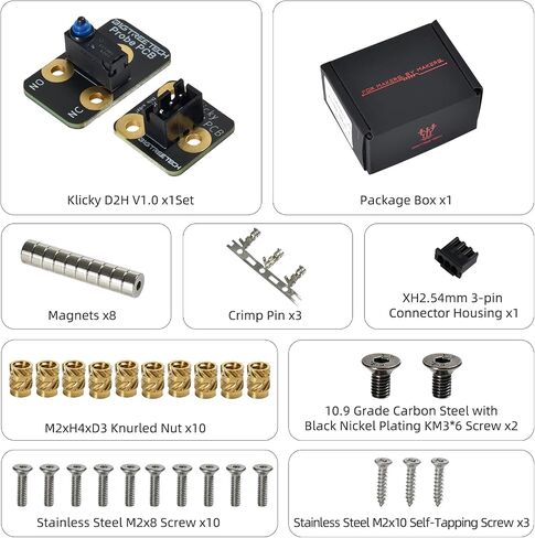 BIGTREETECH Klicky D2H V1.0 Auto Bed Leveling Sensor for Voron 3D Printer Klipper Firmware Compatible EBB SB2209/SB2209(RP2040) CAN, EBB36, EBB42 CAN in Saudi Arabia