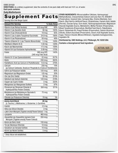 GNC Pro Performance Active Fitness Vitapak Program (30 Servings) in Saudi Arabia