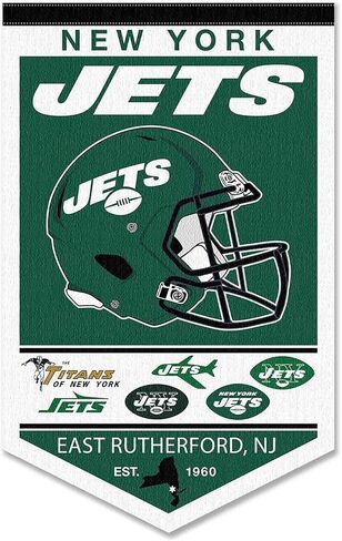 New York Jets Heritage History Banner Pennant in Saudi Arabia