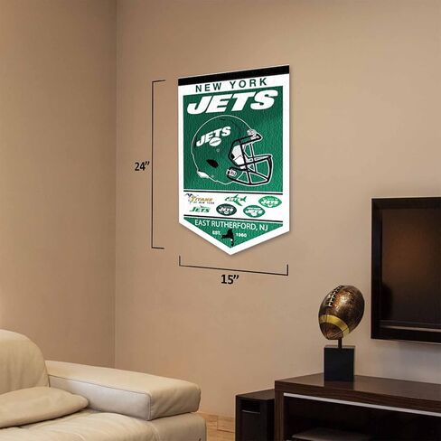 New York Jets Heritage History Banner Pennant in Saudi Arabia