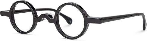 إطار نظارات Zeelool Vintage Acetate Eyewear الدائري مع عدسات شفافة بدون وصفة طبية للنساء والرجال in Saudi Arabia
