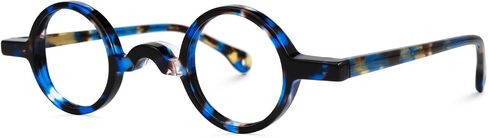 إطار نظارات Zeelool Vintage Acetate Eyewear الدائري مع عدسات شفافة بدون وصفة طبية للنساء والرجال in Saudi Arabia