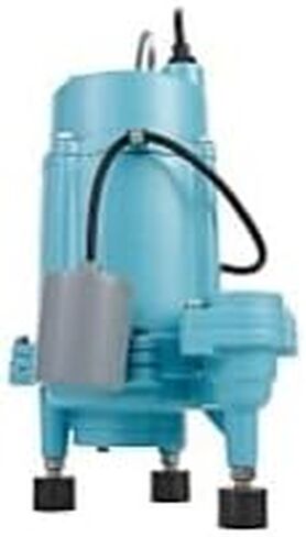 Little Giant 16G-F151-20, 115V, 2958 GPH, 1 HP Automatic Grinder Pump for Sewage and Effluent Systems with Piggyback Tethered Float Switch, Blue, 509810 in Saudi Arabia
