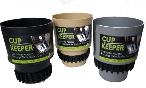 Cup Keeper Plus with Beverage Bands Car Cup Holder Adapter Expands to Hold Larger Beverage Containers up to 3.7" Diameter/Fits 32 oz Flasks & Water Bottles in Saudi Arabia