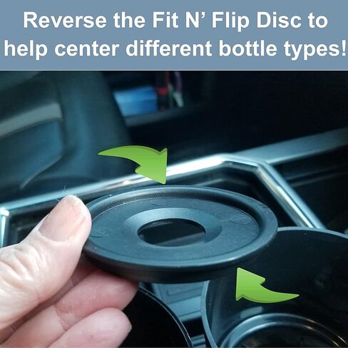 Cup Keeper Plus with Beverage Bands Car Cup Holder Adapter Expands to Hold Larger Beverage Containers up to 3.7" Diameter/Fits 32 oz Flasks & Water Bottles in Saudi Arabia