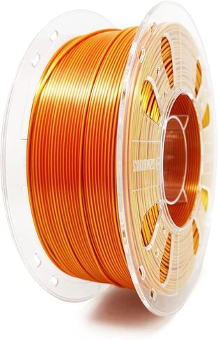 Gizmo Dorks Shiny Silk Filament 1.75mm 1kg Dual Two-Tone Color, Gold Red in Saudi Arabia