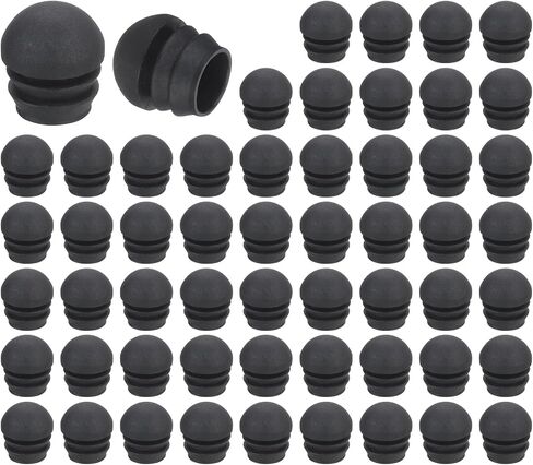 uxcell 36 Pcs Round Plastic Plug, Black Tubing End Cap Plugs, 16mm(0.63 Inch) Furniture Legs Pipe Insert, Glide Protection for Chair, Sofa, Table, Shelf in Saudi Arabia