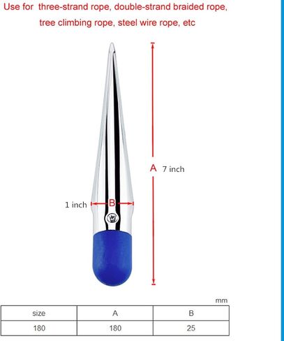 الفولاذ المقاوم للصدأ حبل الربط مسمار FID مع قطر مقبض خشبي. 1/8 "إلى 1/2"، 1/2 "إلى 1"، 1 "وفوق الحبل in Saudi Arabia
