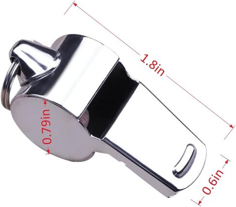 صافرة، 2 عبوة من صفارات الفولاذ المقاوم للصدأ الملائمة للطعام مع حبل قصير. صفارات صوتية عالية وواضحة مثالية لمدرسي الشرطة المدربين in Kuwait