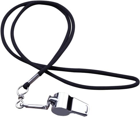 صافرة، 2 عبوة من صفارات الفولاذ المقاوم للصدأ الملائمة للطعام مع حبل قصير. صفارات صوتية عالية وواضحة مثالية لمدرسي الشرطة المدربين in Kuwait