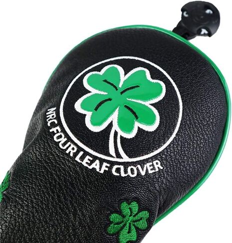 HELLO NRC Golf Head Cover Wood Covers Club Covers for Driver/Fairway/Hybrid UT/Mallet Putter Cover/PU Leather Four Clover Lucky with Interchangeable Number Tag in Saudi Arabia