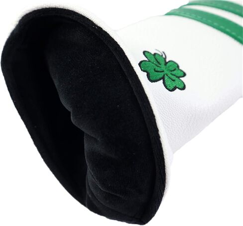 HELLO NRC Golf Head Cover Wood Covers Club Covers for Driver/Fairway/Hybrid UT/Mallet Putter Cover/PU Leather Four Clover Lucky with Interchangeable Number Tag in Saudi Arabia