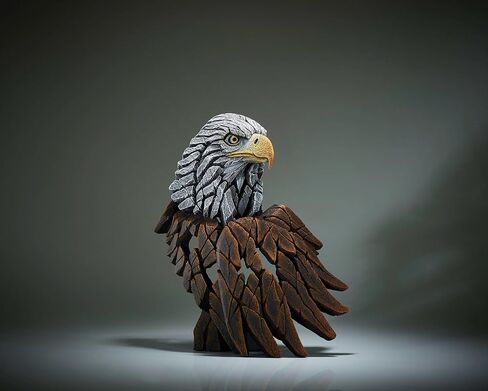 Enesco Edge Sculpture Bald Eagle Animal Figurine, 14.5 Inch, Brown and White in Saudi Arabia