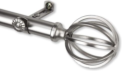 قضيب ستارة نافذة قفص Rod Desyne 4862-665 3/4 بوصة، 66-120 بوصة، نيكل ساتان in Saudi Arabia