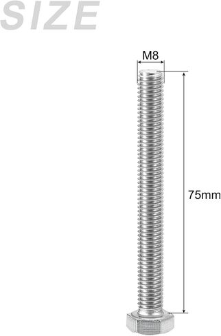 Hex Head Screws Bolts, Nuts, Flat & Lock Washers Kits (M6-1x45mm) 10 Set, Stainless Steel Fully Threaded Machine Screws Bolt Set - for Home Appliance Equipment in Saudi Arabia