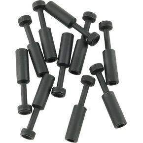 10PCS 1/4 Inch Push-to-Connect Fitting Plug, Pneumatic Connector Pipe Plug, Black