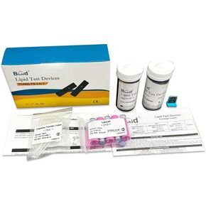 Bioaid 3in1 Lipid Multiparameter Strips 10 pcs pack with 10 capillary tubes
