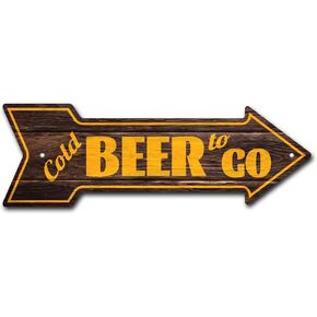 MightySkins Peel and Stick Art Removable Cold Beer to Go Decal Decor 24" Directional Sticker Vinyl Wall Decals