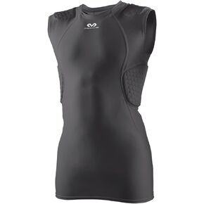 McDavid Sleeveless Padded Shirt, Compression 5-Pad Protective Tank, Football, Basketball, Baseball, Lacrosse, Adult