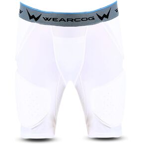 Gladiator Youth & Adult Football Girdle with pads for Men's & Boy's, 5 Padded Integrated Football Pads with Hip, Tail, Thigh Pads and Cup Pocket
