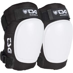 TSG Roller Derby Knee Pads 3.0, for Men & Women, Skateboarding, Roller skating, Rollerblade, Hardshell, Certified Protection, Tear Resistant Nylon, Ergonomic, Slim Profile, Open Back, Swiss Design