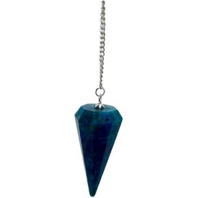 Natural Gemstone Crystal Faceted Pendulum