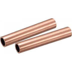 uxcell Copper Round Tube 15mm OD 1.5mm Wall Thickness 100mm Length Pipe Tubing 2 Pcs