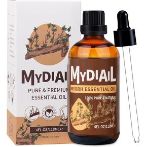 Myrrh Essential Oil (4oz) Natural Premium Quality Myrrh Oil for Diffuser, Humidifier, Skin Care, Massage, Aromatherapy, Bath, Home Cleaning - 118ml