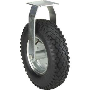 Ironton 12in. Rigid Pneumatic Caster - 450-Lb. Capacity, Knobby Tread