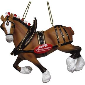 Budweiser Clydesdale Horse Christmas Tree Ornament AB2181 New